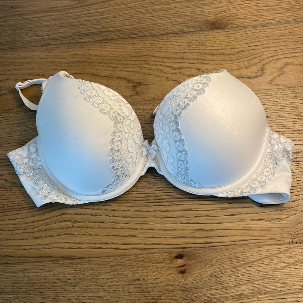 VS White Lace Perfect Shape Bra